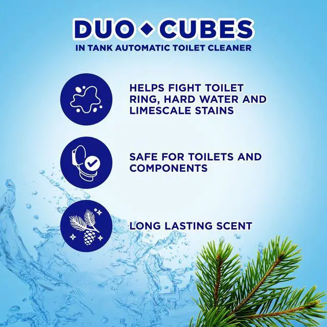 Alt view image 5 of 7 - Soft Scrub In-Tank Toilet Cleaner Duo-Cubes, Alpine Fresh, 4Ct, Continuous Clean, Cleans&Freshens
