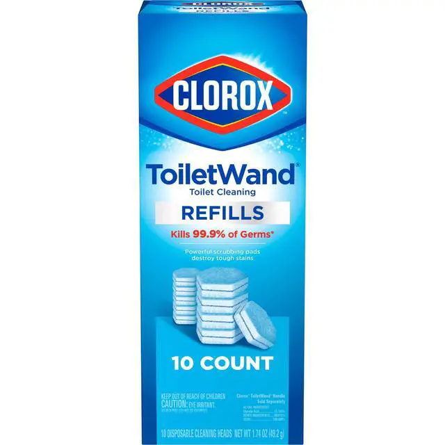 Alt view image 2 of 6 - Clorox ToiletWand Toilet Cleaning Refills, Disinfecting Scrubbing Pads, 10 Count