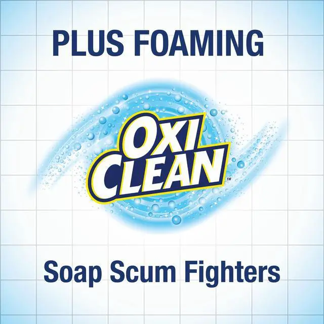 Alt view image 2 of 5 - (2 pack) Scrub Free Bathroom Cleaner, Tough Stains & Grime, Lemon Scent with Oxi Clean, 22 oz Foaming Spray