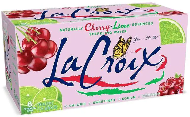 Main image of LaCroix Cherry Lime, Sparkling Water, 8 Pack, 12 oz Cans