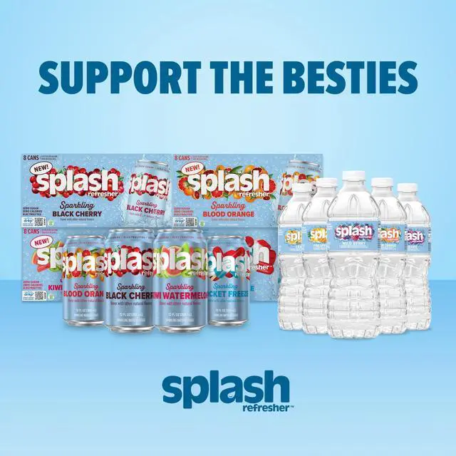 Alt view image 4 of 7 - Splash Blast Sparkling Can, Blood Orange Flavor, 12 fl oz, 8-pack