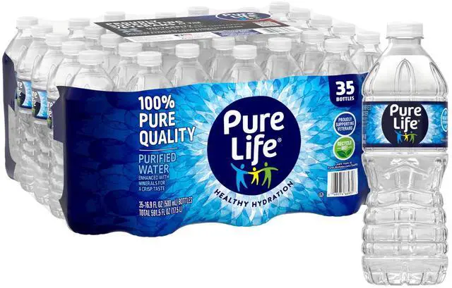 Main image of Pure Life Purified Water, 16.9 fl oz, 35-pack Plastic Bottles