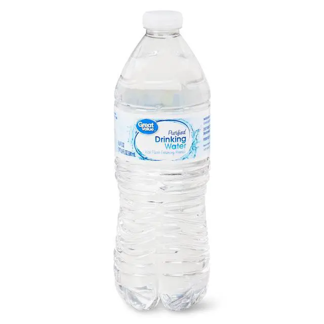 Alt view image 5 of 5 - Great Value Purified Drinking Water, 16.9 fl oz, 24 Count