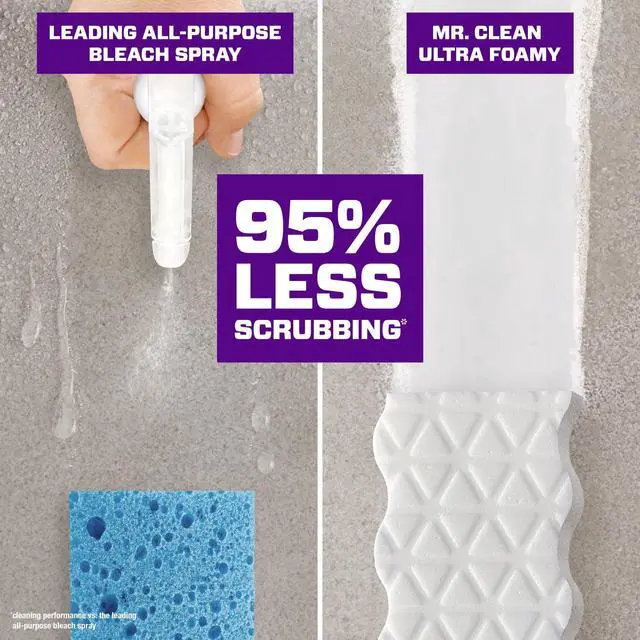 Alt view image 5 of 6 - Mr. Clean Magic Eraser Sponge, Kitchen Grease, Clean Scent, 3 Count