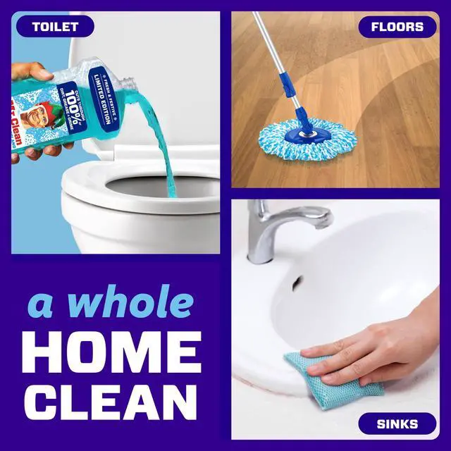 Alt view image 4 of 7 - Mr. Clean All Purpose Cleaner, Floor Cleaner, Mop Soap, Cleaning Liquid, Winter Wonderland, 41 fl oz