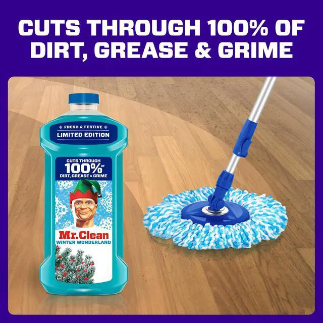 Alt view image 7 of 7 - Mr. Clean All Purpose Cleaner, Floor Cleaner, Mop Soap, Cleaning Liquid, Winter Wonderland, 41 fl oz