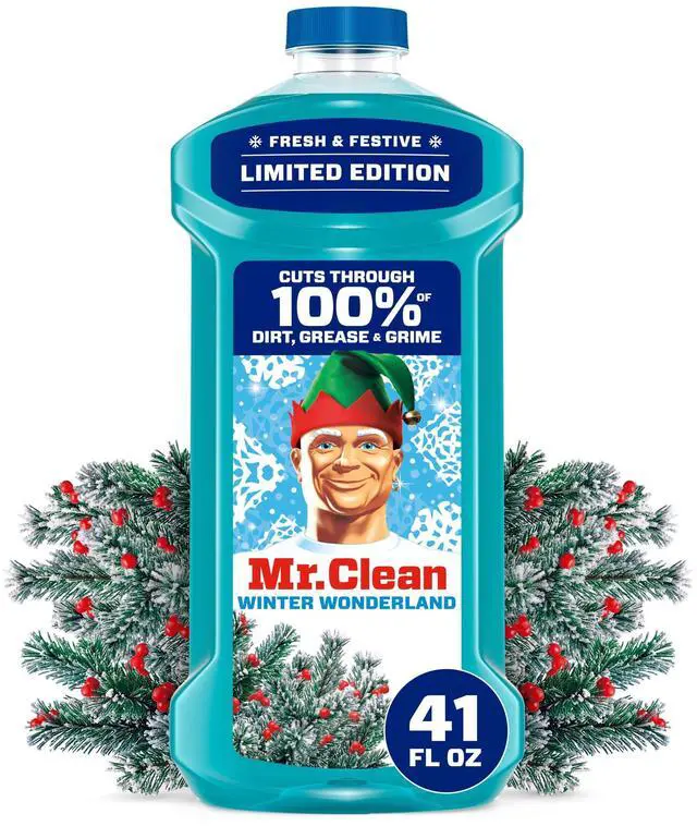Main image of Mr. Clean All Purpose Cleaner, Floor Cleaner, Mop Soap, Cleaning Liquid, Winter Wonderland, 41 fl oz