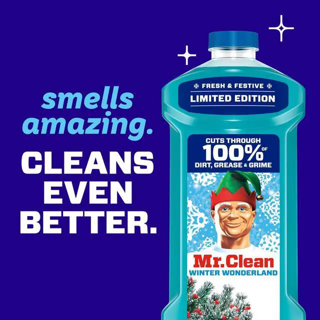 Alt view image 2 of 7 - Mr. Clean All Purpose Cleaner, Floor Cleaner, Mop Soap, Cleaning Liquid, Winter Wonderland, 41 fl oz
