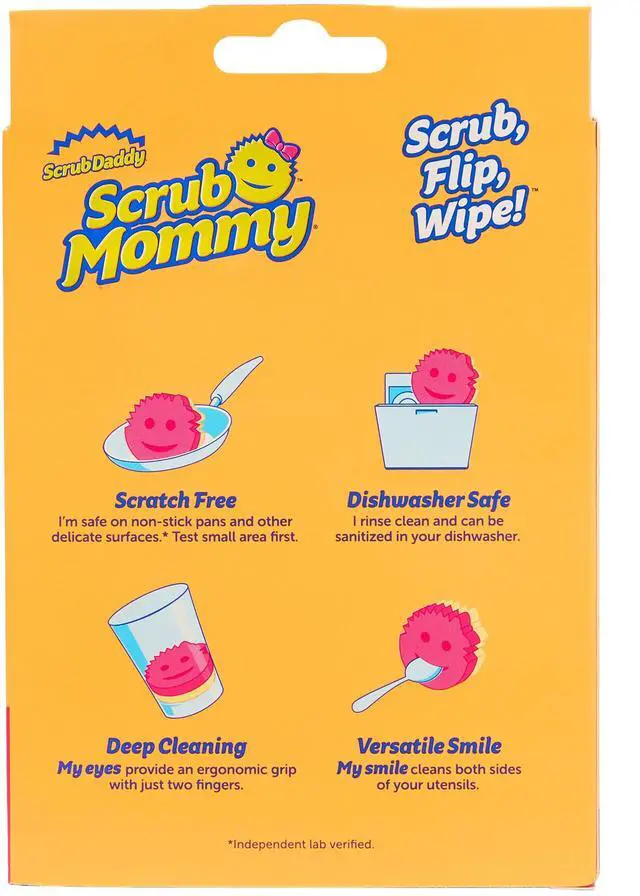 Alt view image 2 of 6 - Scrub Daddy Scrub Mommy Dual-Sided Scratch-Free Dish Scrubber Sponge, Kitchen & Bath Cleaning Supplies. Scrubbies & Esponjas De Fregar Platos