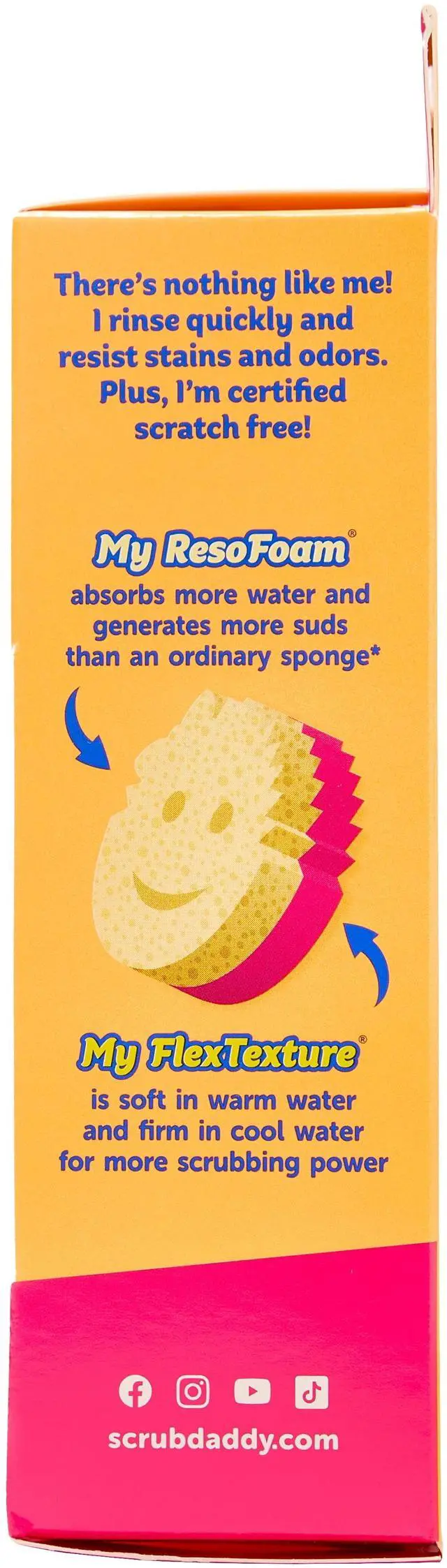 Alt view image 6 of 6 - Scrub Daddy Scrub Mommy Dual-Sided Scratch-Free Dish Scrubber Sponge, Kitchen & Bath Cleaning Supplies. Scrubbies & Esponjas De Fregar Platos