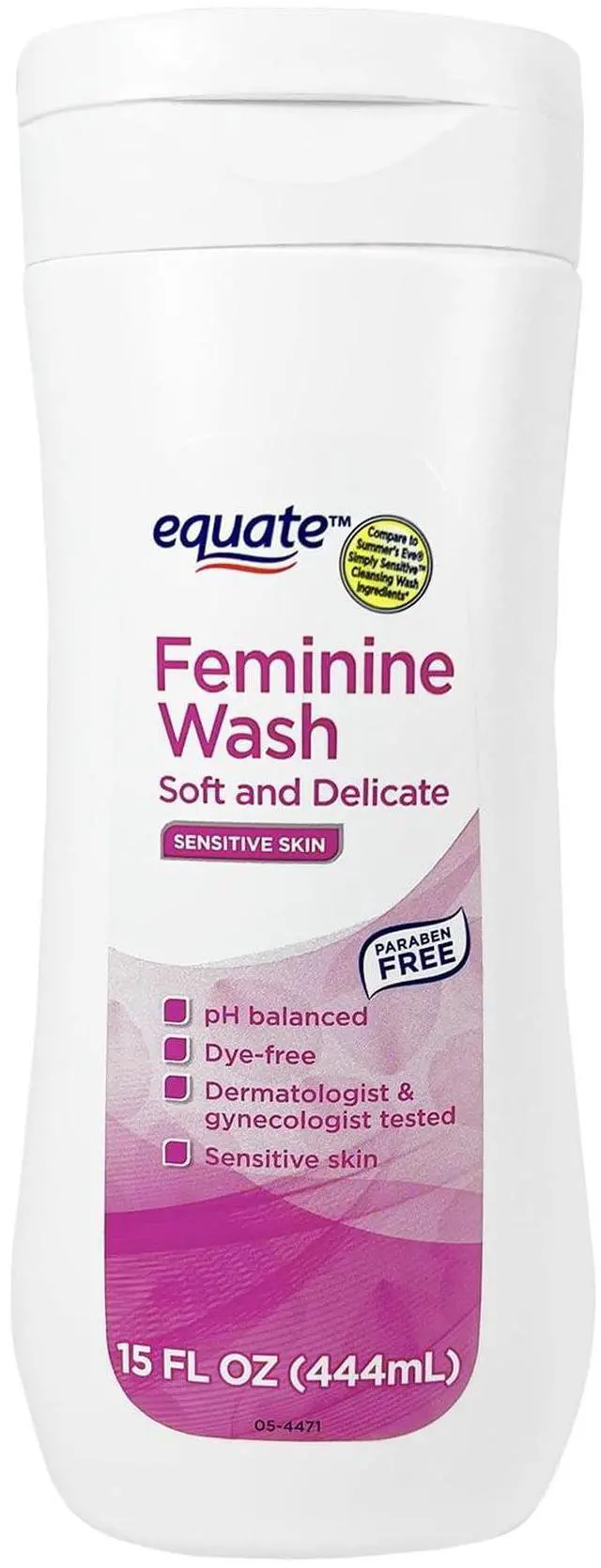 Main image of Equate Feminine Wash for Sensitive Skin, Soft and Delicate, 15 fl oz