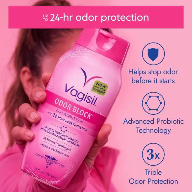 Alt view image 6 of 6 - Vagisil Feminine Wash for Intimate Area Hygiene, Odor Block, Gynecologist Tested, Hypoallergenic, 12 fl oz,