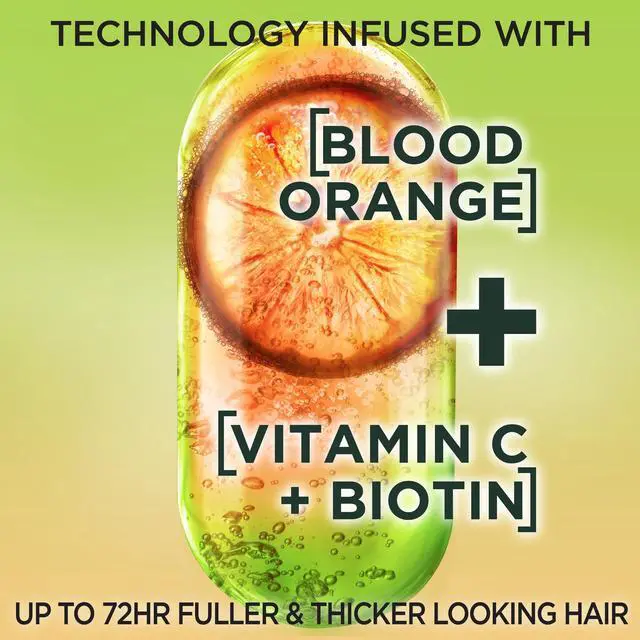 Alt view image 2 of 6 - Garnier Fructis Grow Strong Thickening Shampoo with Biotin, All Hair Types, 12.5 fl oz