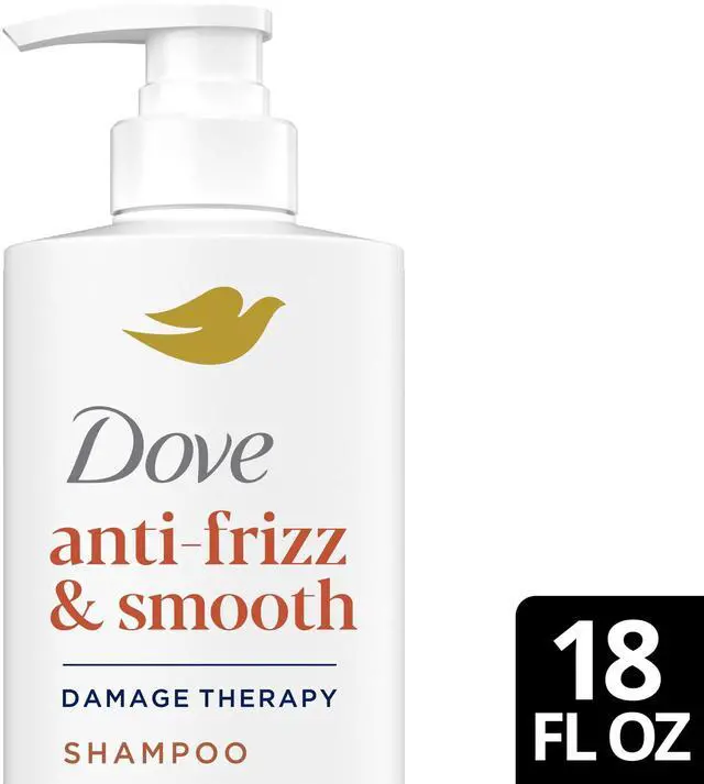 Alt view image 3 of 6 - Dove Shampoo for Frizz-Prone Hair Anti Frizz & Smooth with Bio-Protein Care Technology and Shea Butter, 18 Fl Oz