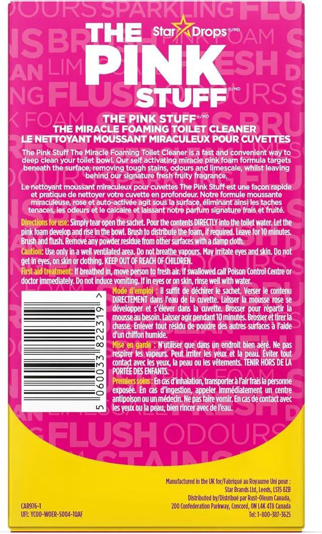Alt view image 2 of 7 - Stardrops The Pink Stuff Miracle Foaming Toilet Powder, 7 Oz