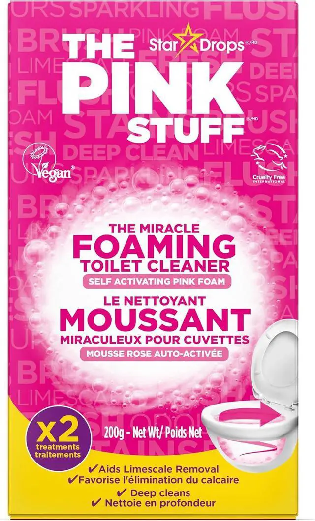 Main image of Stardrops The Pink Stuff Miracle Foaming Toilet Powder, 7 Oz