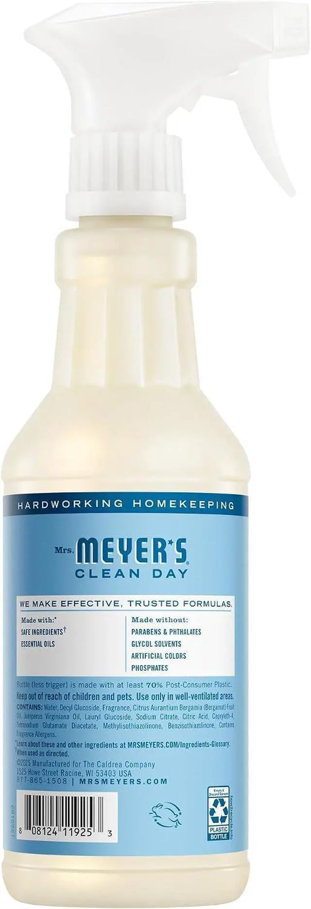 Alt view image 4 of 5 - MRS. MEYER'S CLEAN DAY Multi-Surface Cleaner, Rain Water, 16 fl oz