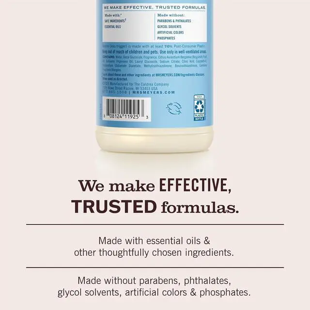 Alt view image 2 of 5 - MRS. MEYER'S CLEAN DAY Multi-Surface Cleaner, Rain Water, 16 fl oz