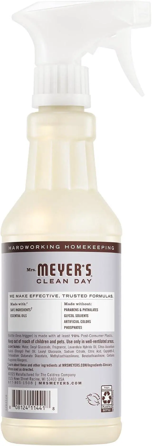 Alt view image 2 of 6 - MRS. MEYER'S CLEAN DAY All-Purpose Cleaner Spray, Lavender, 16 fl. oz