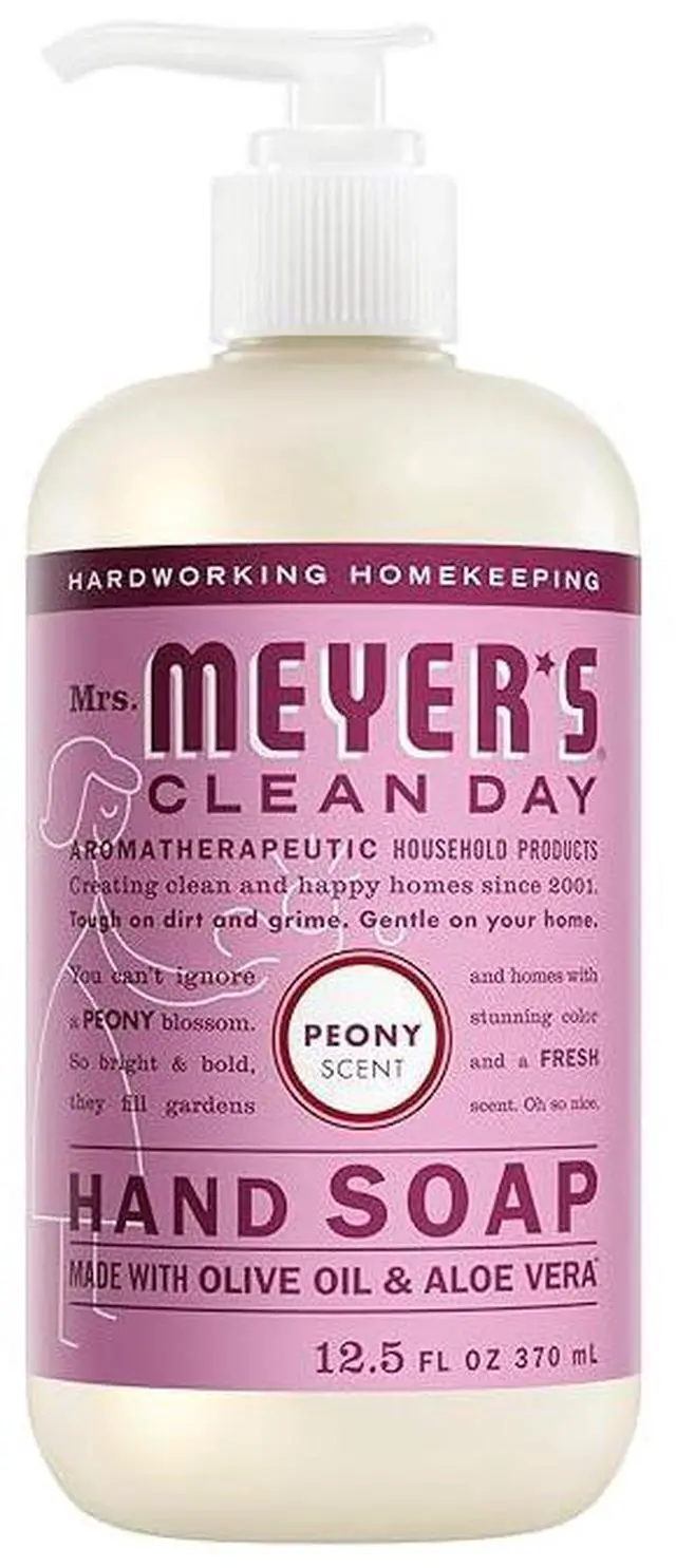 Main image of MRS. MEYER'S CLEAN DAY Hand Soap, Peony Scent, 12.5 Fl Oz Bottle