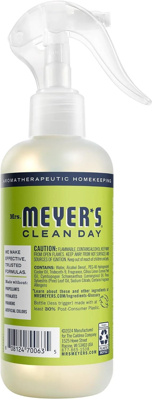 Alt view image 2 of 7 - MRS. MEYER'S CLEAN DAY Room Spray, Lemon Verbena Scent, 8 Fl Oz Bottle