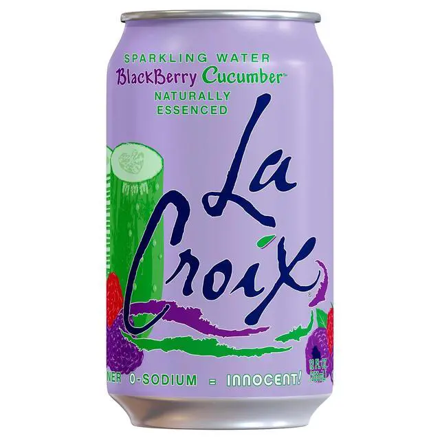 Alt view image 6 of 6 - La Croix Sparkling Water, Blackberry Cucumber, 8-Pack Zero Sugar, Zero Calories, Zero Sodium