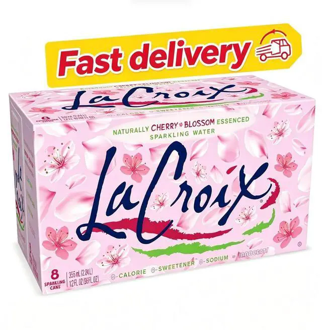 Main image of La Croix Sparkling Water, Cherry Blossom, 12 Fl Oz (pack of 8)