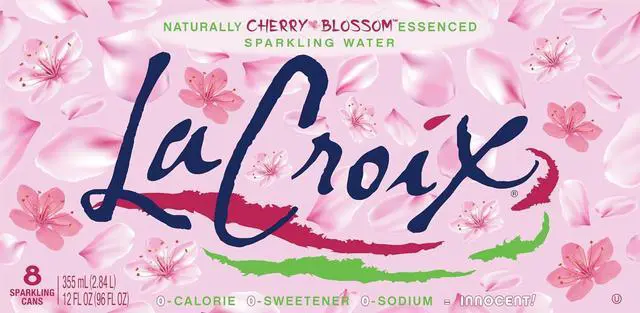 Alt view image 3 of 6 - La Croix Sparkling Water, Cherry Blossom, 12 Fl Oz (pack of 8)