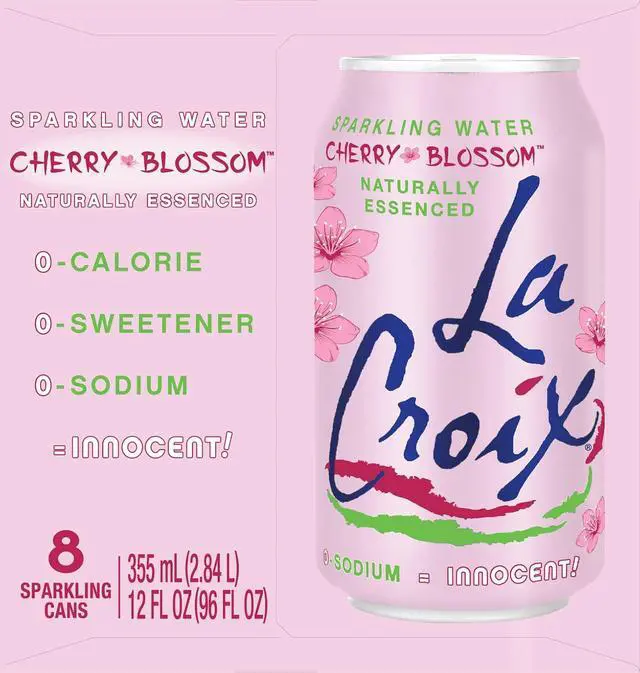 Alt view image 5 of 6 - La Croix Sparkling Water, Cherry Blossom, 12 Fl Oz (pack of 8)
