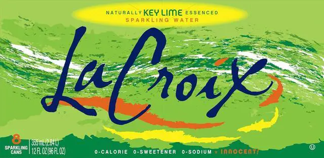 Alt view image 3 of 6 - La Croix Sparkling Water, Key Lime, 12 Fl Oz (pack of 8)