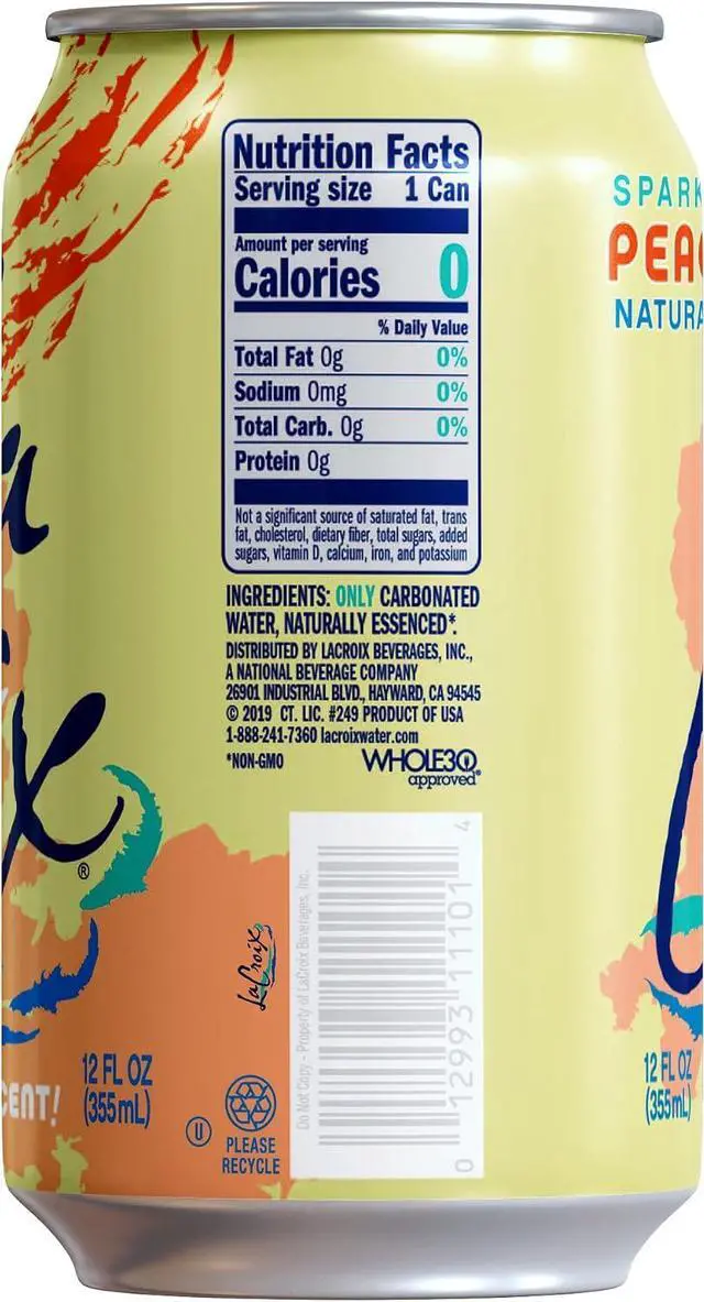 Alt view image 5 of 7 - La Croix, Water Sparkling Peach Pear, 8 Pack, 12 Fl Oz