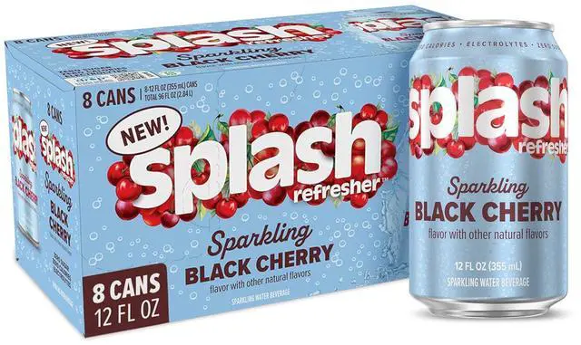 Alt view image 2 of 7 - SPLASH REFRESHER Flavored Sparkling Water in Cans - 12 Fl Oz, 8 Pack