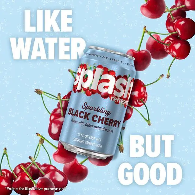 Alt view image 6 of 7 - SPLASH REFRESHER Flavored Sparkling Water in Cans - 12 Fl Oz, 8 Pack