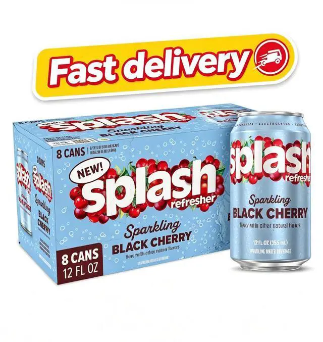 Main image of SPLASH REFRESHER Flavored Sparkling Water in Cans - 12 Fl Oz, 8 Pack