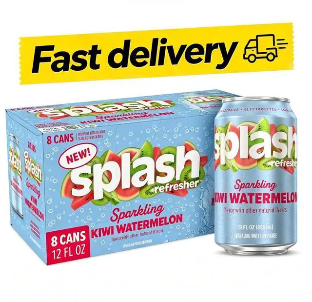 Main image of SPLASH REFRESHER Flavored Sparkling Water in Cans - 12 Fl Oz, 8 Pack