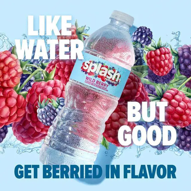 Alt view image 2 of 5 - SPLASH REFRESHER Flavored Water Bottles, Wild Berry Flavor - 6 Pack