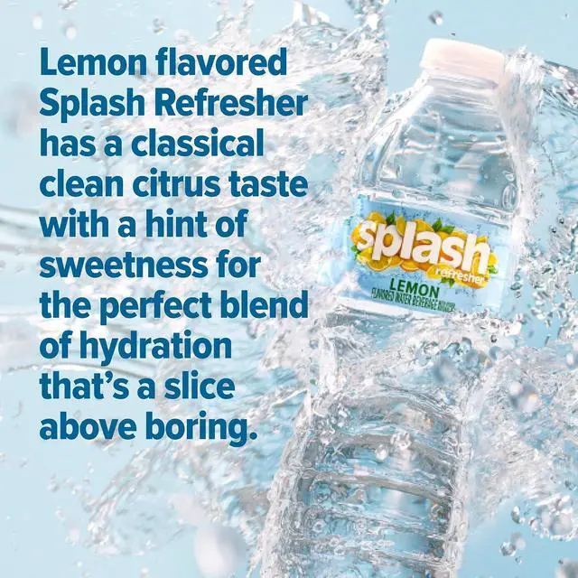 Alt view image 6 of 6 - SPLASH REFRESHER Flavored Water Bottles, Lemon - 6 Pack