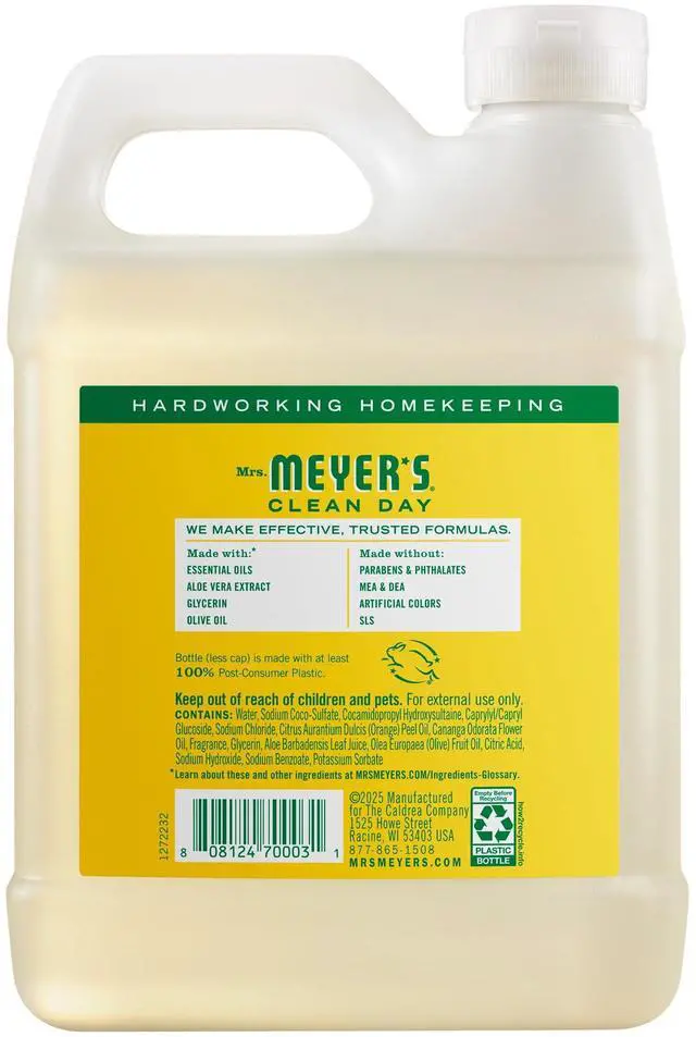 Alt view image 5 of 7 - Mrs. Meyer's Clean Day Liquid Hand Soap Refill, Honeysuckle, 33 Oz