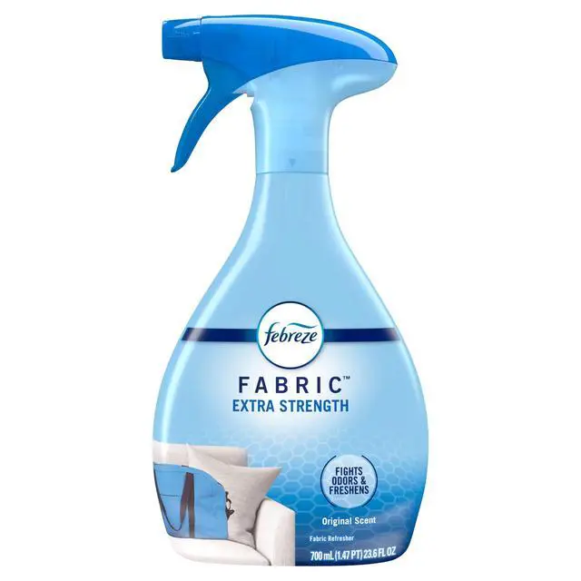 Alt view image 4 of 7 - Febreze Fabric Spray Air Freshener, Odor-Fighting Fabric Refresher, Sneaker Balls Alternative, Couch Cleaner, Linen Spray, Multi-Use, Extra Strength Scent, 23.6 fl oz