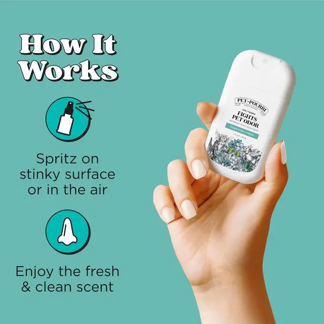 Alt view image 2 of 7 - Pet-Pourri Pocket Deodorizer Spray, Pawsitively Fresh, 1 Fl Oz