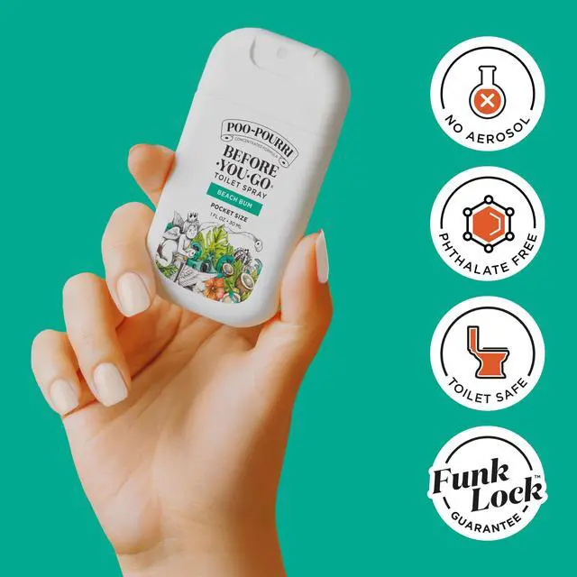 Alt view image 6 of 7 - Poo-Pourri Before-You-Go Pocket Toilet Spray, Beach Bum, 1 Fl Oz