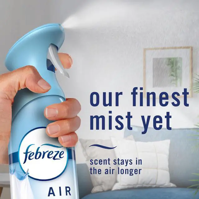 Alt view image 6 of 6 - Febreze Air Mist, Air Freshener Spray, Odor Fighting Room Spray, Deodorizer for Home Bathroom Kitchen Office Apartment Dorm Room Classroom, Linen & Sky Scent, 8.1oz (Pack of 2)
