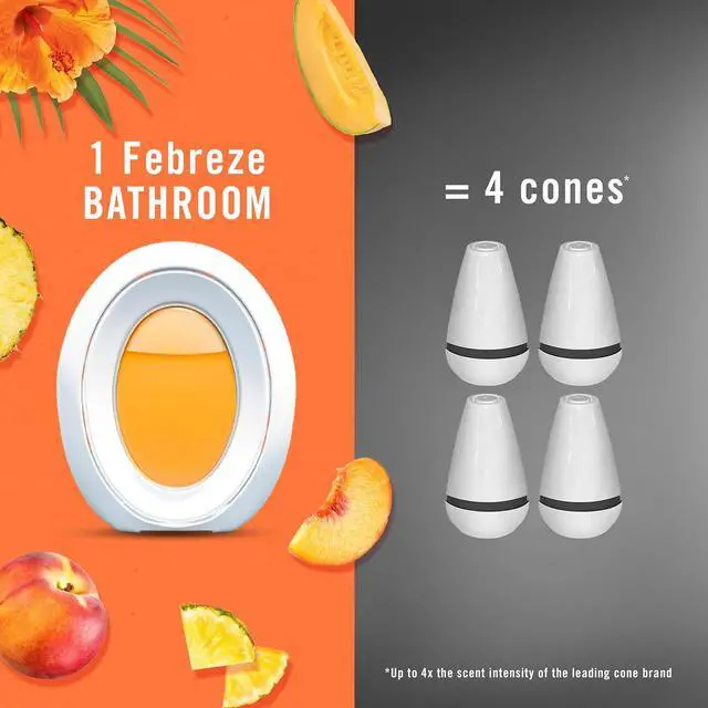 Alt view image 3 of 7 - Febreze Small Spaces Air Freshener, Odor-Fighting, Plug In Alternative, Air Fresheners for Home and Bathroom and Kitchen, Closet Air Fresheners, Hawaiian Aloha Scent, 2 Count