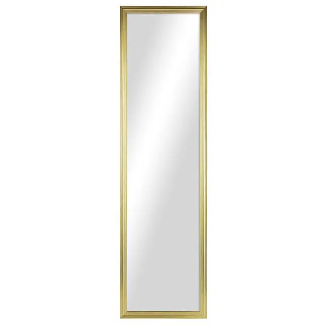 Alt view image 3 of 5 - Mainstays 13x49 Gold Rectangle Large Wall Mirror for Bathroom or Living Room