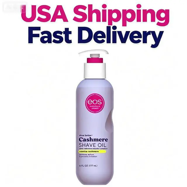Main image of eos Cashmere Shave Oil for Smooth Skin - Vanilla Cashmere - 6 fl oz