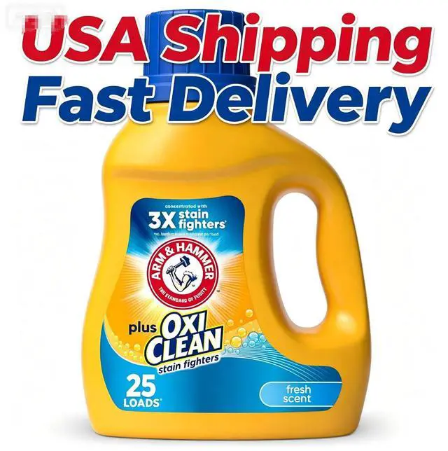 Main image of ARM & HAMMER Plus OxiClean Ultra Stain Fighters Liquid Laundry Detergent, Fresh Scent, 32.5 Fl Oz