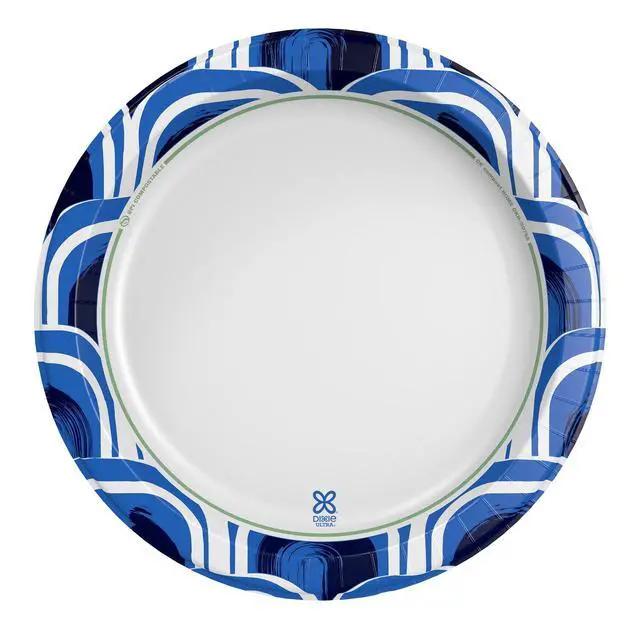 Alt view image 3 of 3 - Dixie Ultra Large Plate Disposable Paper Plates, 11.5", Multi-Color, 25 Count