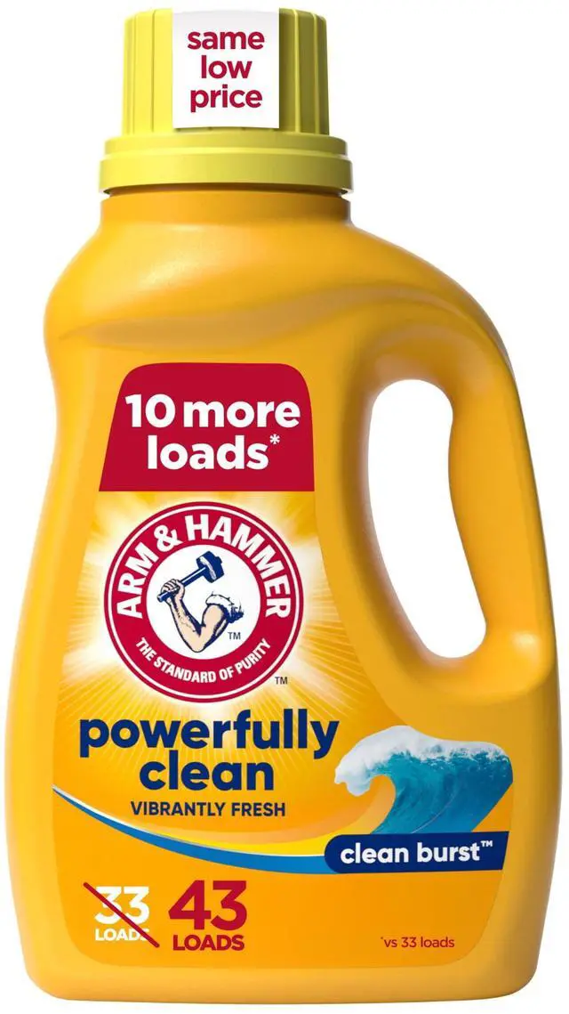 Main image of ARM & HAMMER Laundry Detergent Liquid, Clean Burst, 43 fl oz, 43 Loads