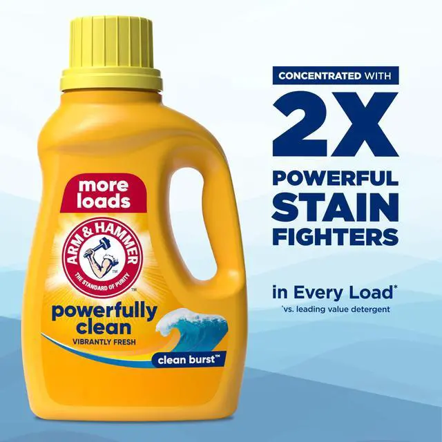 Alt view image 3 of 6 - ARM & HAMMER Laundry Detergent Liquid, Clean Burst, 43 fl oz, 43 Loads