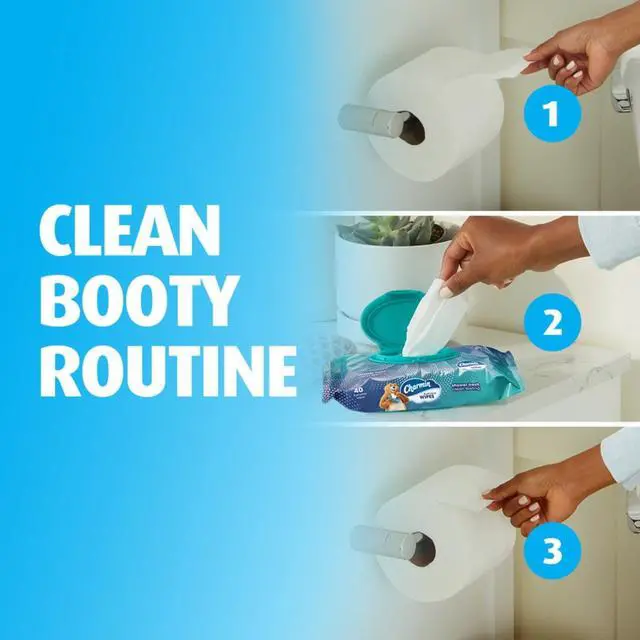 Alt view image 6 of 6 - Charmin Flushable Wet Wipes, 2 packs, 40 Wipes Per Pack, 80 Total Wipes